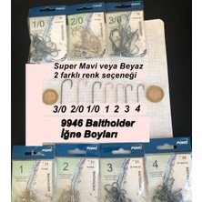 Uzun Pa.la Delikli Sap 1/0 Numara 18'li Paket Beyaz M-9946 Baitholder Olta Iğnesi