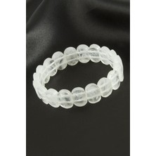 Oval Kesim Kuvars Doğaltaşlı Bileklik