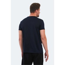Omar Ktn Erkek Kısa Kol T-Shirt Lacivert
