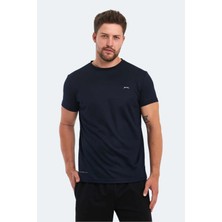 Omar Ktn Erkek Kısa Kol T-Shirt Lacivert