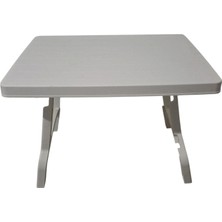 Fırsat Trend Portatif Büyük Boy Plastik Katlanabilir Piknik Sehpası 78 x 55 x 57 cm