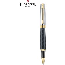 Sheaffer 9347-1 300 Serisi Roller Kalem Siyah Krom Altın Özel Hediyelik Kutulu