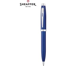 Sheaffer - WizDesign 9339-2 100 Serisi Tükenmezkalem Parlak Mavi Krom ( İsme Özel Seçeneği - Hediyelik )