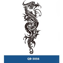 Attach QB-3056 Etnik Ejderha Desen Geçici Kol Dövmesi-Tatto