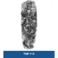 Attach TQB-112 Savaşçı Desen Geçici Kol Dövmesi-Tatto