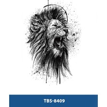 Attach TBS-8409 Orta Boy Aslan Desen Geçici Dövme-Tatto