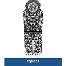 Attach TQB-255 Savaşçı ve Kılıç Desen Geçici Kol Dövmesi-Tatto
