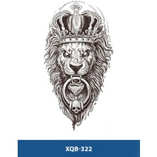 Attach XQB-322 Orta Boy Aslan Kral Desen Geçici Dövme-Tatto