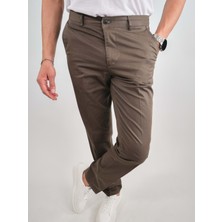 Dynamo Erkek Yan Cep Kahve Baba Keten Pantolon