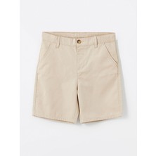Lcw Kids Bej Beli Lastikli Gabardin Erkek Çocuk Şort  (S5)