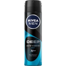 Nivea Men Deep Aktif Karbon Sprey Deodorant 150 ml
