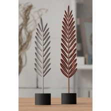 Elite Dekoratif Modern Tüy Yaprak Takımı 2'li 1 Adet