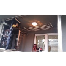 UltraNova Asansörlü Çamaşırlık 5 Çubuk, 140 cm, Metal Beyaz Renkli, Dayanıklı ve Şık Tasarım