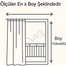 Gencer Home Balkon Perdesi Kuş Gözü Ölçü Seçenekli Kahverengi Ince