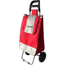 UltraNova Kırmızı Lastik Tekerlekli Pazar Arabası 40x95 TR