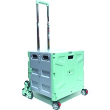 UltraNova Katlanabilir Yeşil Pazar Arabası 33x40 cm, Pratik ve Hafif Taşınabilir