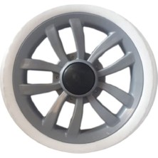 UltraNova Tak Çıkar Pazar Araba Tekerleği Beyaz, Kolay Takıp Çıkarılabilen Bebek Arabası Parçası