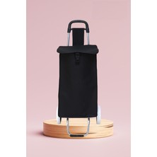 UltraNova Ses Yapmaz, Su Geçirmez, Tekerlekli Pazar Arabası, Siyah, 38x98 cm