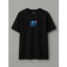Vagonet Unisex Dusk Baskılı Oversize T-Shirt