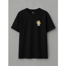 Vagonet Unisex Dog 2 Baskılı Oversize T-Shirt