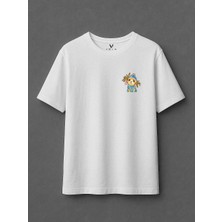 Vagonet Unisex Dog 2 Baskılı Oversize T-Shirt