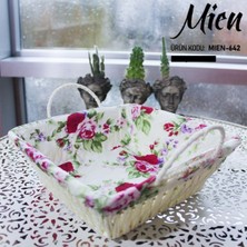 Elite Mien Kare Hasır Ekmek Sepeti 1 Adet