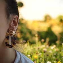 Wild Panther Altın Kaplama Kadın Küpe (Kaplan Desenli, Panter Başı Detaylı, Nikel Içermez) – Fundéa Jewelry