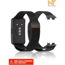 Huawei Band 8/9/10 Uyumlu Örgü Metal Hasır Kordon