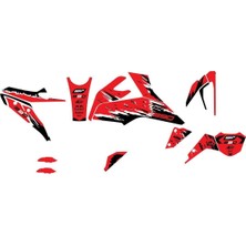 Ktm Duke 390 Dalgalı Full Body Kit Sticker Set Mt1