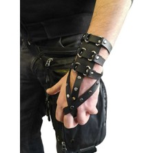 Wristband Siyah Şahmaran Gotic Bileklik