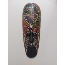 Dekoratif Duvar Maskesi Ahşap - 30 cm