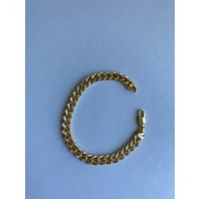 Xuping Zincir Çizgili Model  Gold Bileklik