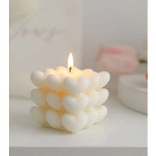 Kalpli Doğal Soya Bubble Mum Romantik Kokulu Mum