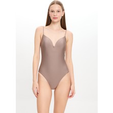 Too Salty Swimwear Kadın Bej Kaplı Mayo 23S108ST