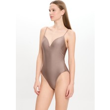 Too Salty Swimwear Kadın Bej Kaplı Mayo 23S108ST
