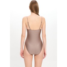 Too Salty Swimwear Kadın Bej Kaplı Mayo 23S108ST