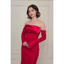 Kırmızı Alya Abiye 0702
