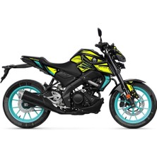 Yamaha mt 125 2020-2024 V2 Yellow Cartoon Graphic Sticker Kit Set