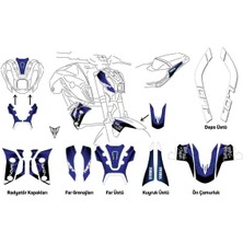 Yamaha mt 07 JAPAN2020-2024 Uyumlu Sticker Set