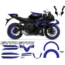 Yamaha Yzf R7M Blue Sticker Set