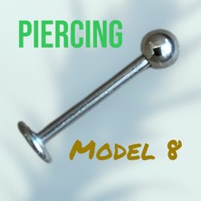 Vira Paslanmaz Çelik Kadın Erkek Burun Dudak Halkası ,kaş Tırnak Çivisi ,küpe Dil Vücut Piercing Model 08