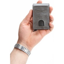 Newish Polo Rfid Özellikli Dik Kapaklı Mekanizmalı Cüzdan Kartlık -Suni Deri