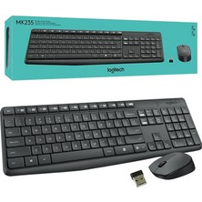 Logitech MK235 Kablosuz Q Klavye Mouse Seti