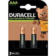 Duracell 750 Mah Şarjlı Ince Pil 2’li