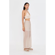 Elastik Bel Ince Bol Paça Pantolon