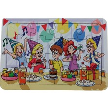 6 Adet 16 Parça Eğitici ve Öğretici Ahşap Çocuk Puzzle & Yapboz