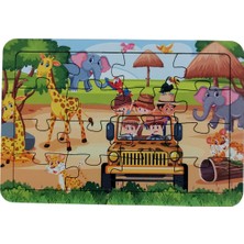 6 Adet 16 Parça Eğitici ve Öğretici Ahşap Çocuk Puzzle & Yapboz