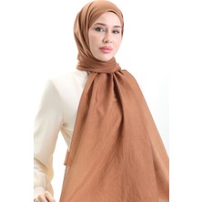 Sefa Merve Madame Mary Fransız Vual Şal 19099-18 Kahverengi