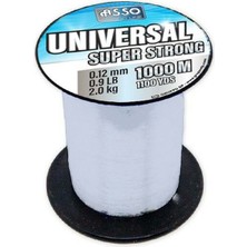 Asso Universal 1.000MT Monofilament Misina Beyaz - 0.12MM