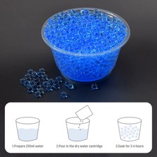 3 Paket Gel Blaster Jel Su Boncuğu Atan Oyuncak Tüfek Mermisi 6-7 mm Sadece Boncuk Gönderilir